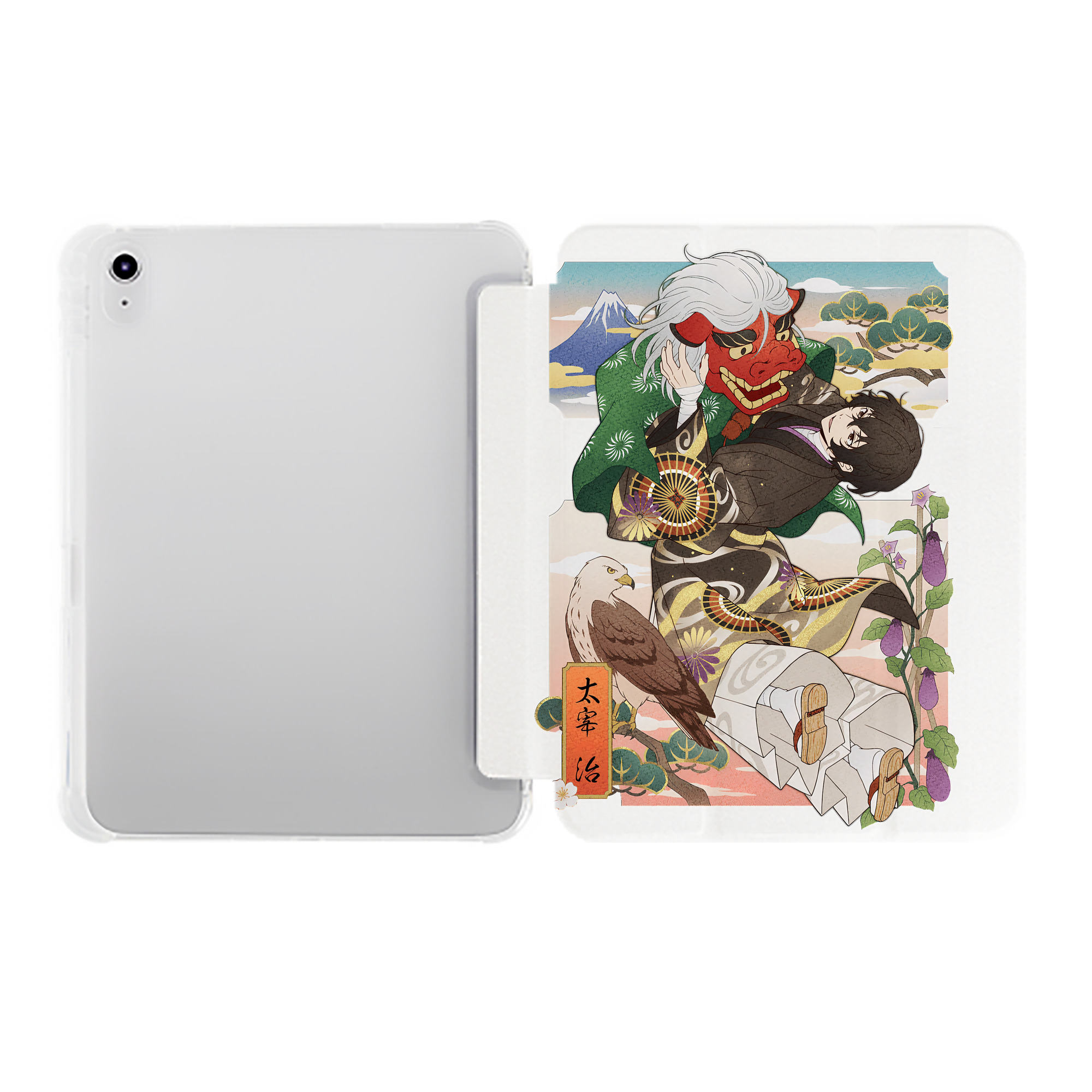 （画像用） 文豪ストレイドッグス Bungo Stray Dogs IPad ケース ペン収納付き 三つ折りスタンド PUレザー×シリコン 対応機種9.5/10.5/10.9インチ